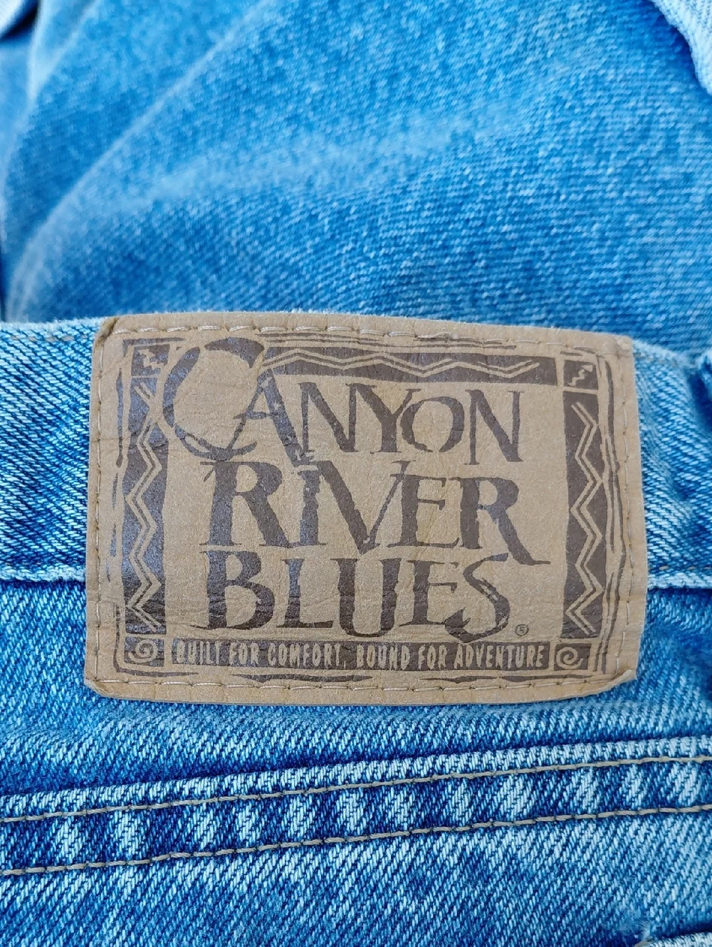 Worn Vintage Cannon River Blues Light Wash High-rise Denim Shorts Juniors 15